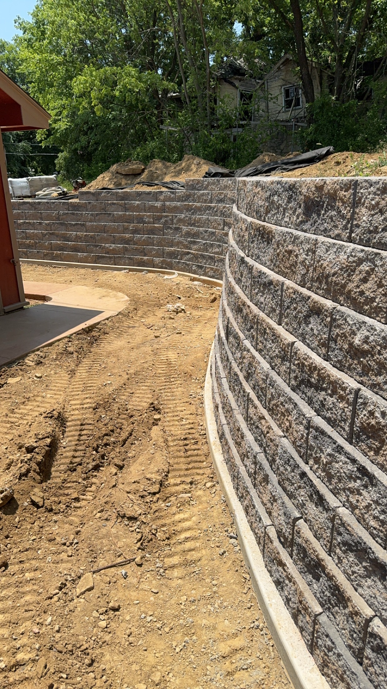 Retaining wall example